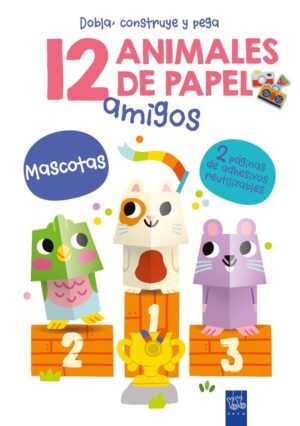 12 ANIMALES DE PAPEL AMIGOS