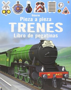 TRENES PIEZA A PIEZA PEGATINAS